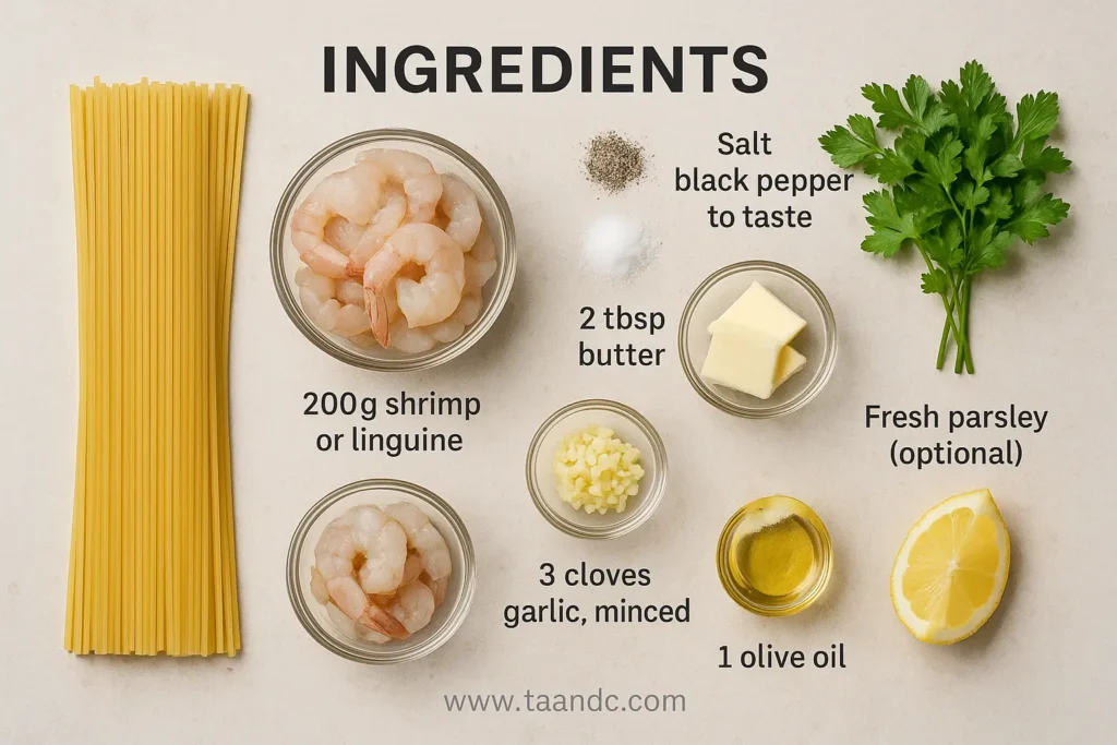 🍽️ 5 Quick & Easy 15 Minute Dinner Recipes 3 Ingredients of Garlic Butter Shrimp Pasta