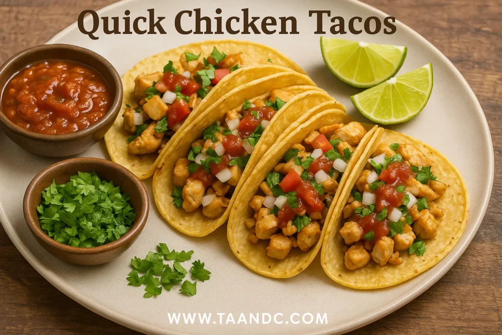 🍽️ 5 Quick & Easy 15 Minute Dinner Recipes 4 Quick Chicken Tacos