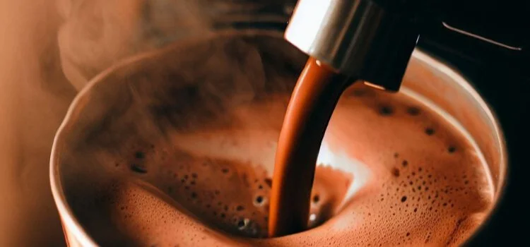 hot chocolate in a coffee maker