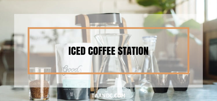 iced coffee station